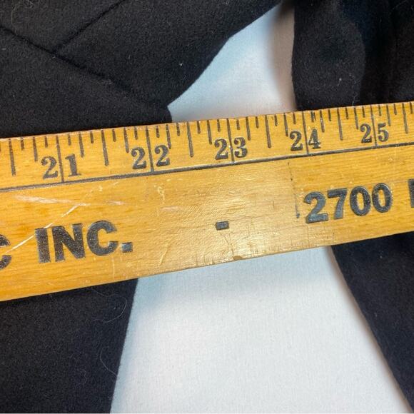 Esprit Women’s Winter Coat Mid Length Wool Blend With Hood Black XL - Picture 6 of 9